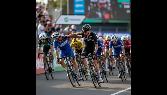 Cyclist handed 25-day ban for punching rival