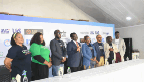 The Convergence Team at the unveiling in Port Harcourt with Convener, Lanre Oluseye (middle in red tie)