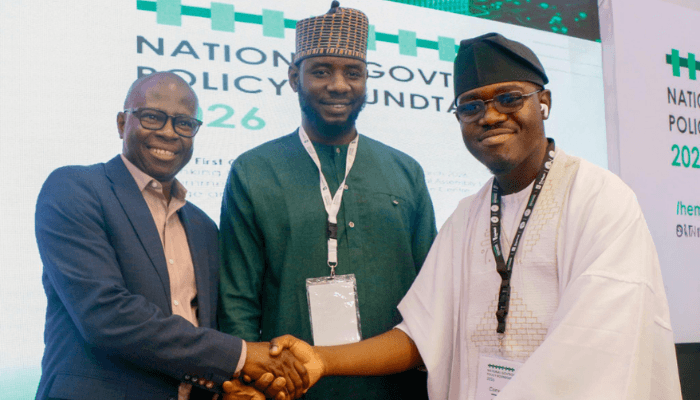 L-R: Managing Director, Remita Payment Services Limited, ‘DeRemi Atanda; Acting Head, Special Duties and Programme Bureau of Public Service Reforms, Abdullahi Abubakar Mohammed; and Director, Africa Govtech, Fortune Toma, during the National GovTech Policy Roundtable held recently in Abuja.