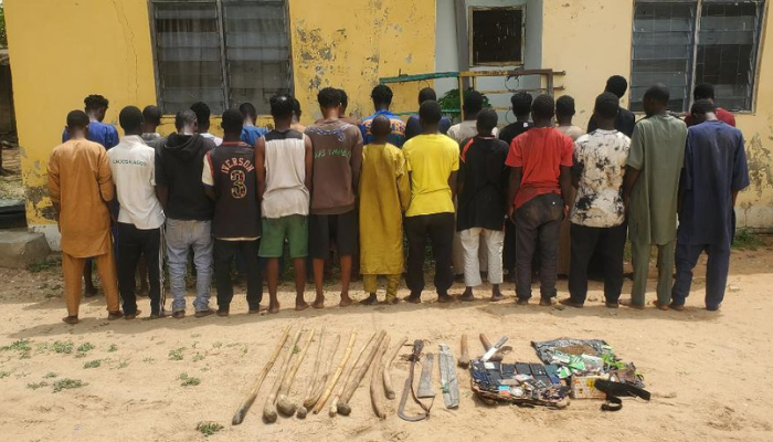 27 suspects arrested over possession of dangerous weapons, illicit substances