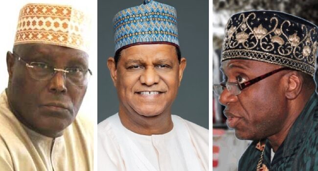 Let’s join forces to oust Tinubu in 2027, Atiku tells Amaechi, Hayatu-Deen