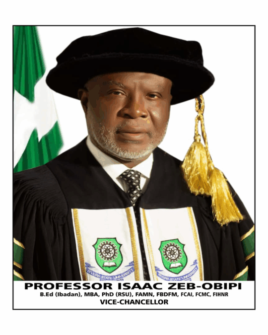 Isaac Zeb-Opbipi, Vice Chancellor, Rivers State University