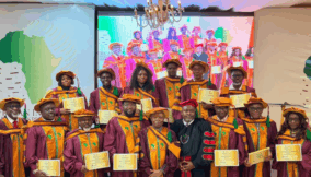 Inducted fellows of the Port Harcourt-based ‘African Institute of Public Speaking and Communication Excellence’