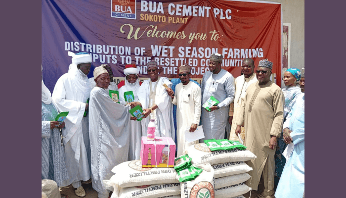 BUA Cement donates farm inputs to farmers in Sokoto