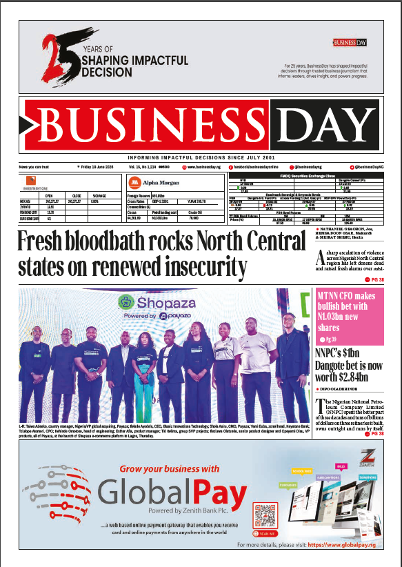 BusinessDay reports on developments from June 19, 2026