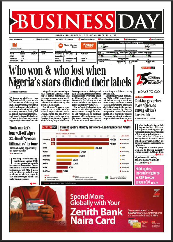 BusinessDay 26th Jun 2026