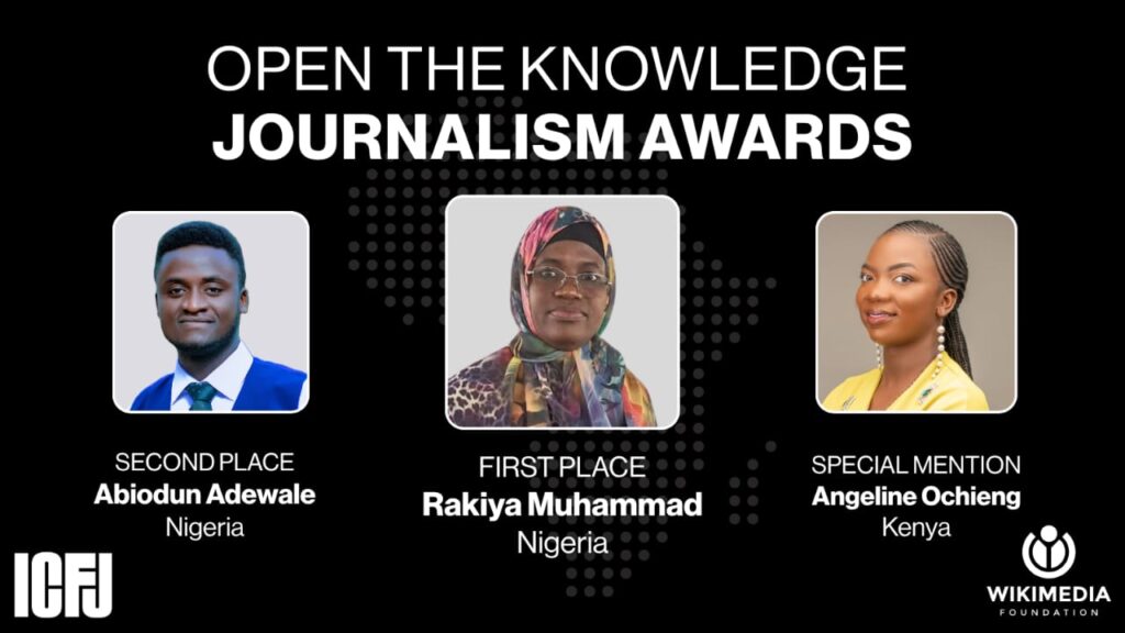 Nigerian journalist receives prestigious global award for highlighting Africa's untold stories on Wikipedia