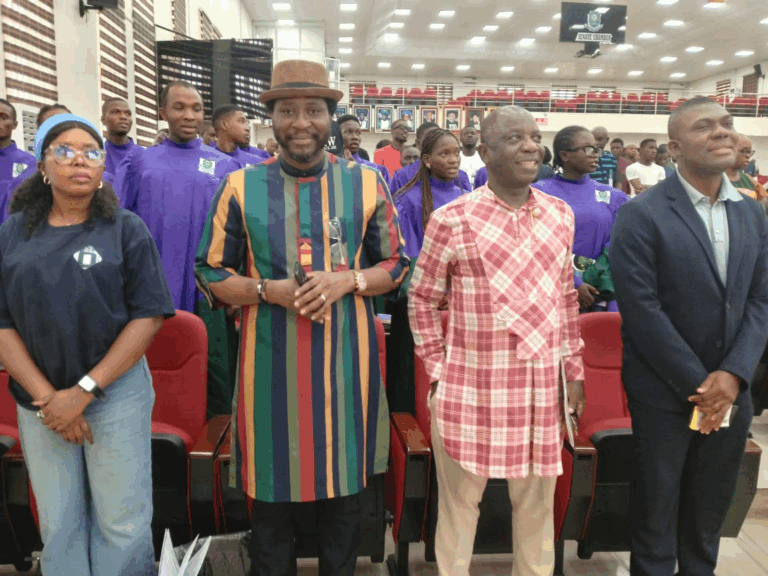 CINFORES team led by Ibifuro Asawo (right) and Ikechi Nwogu (2nd left)