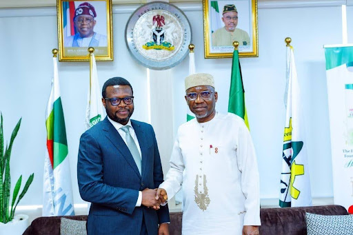 James Makinde, the Managing Director of ANOH Gas Processing Company (AGPC) and Ekperikpe Ekpo, the Minister of State for Petroleum Resources (Gas)