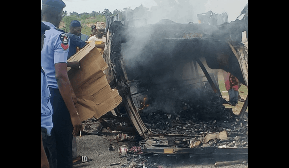 Six killed as military truck, commercial bus collide in Adamawa