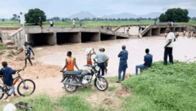 Heavy downpour collapse Taraba Main bridge, travelers remain stranded