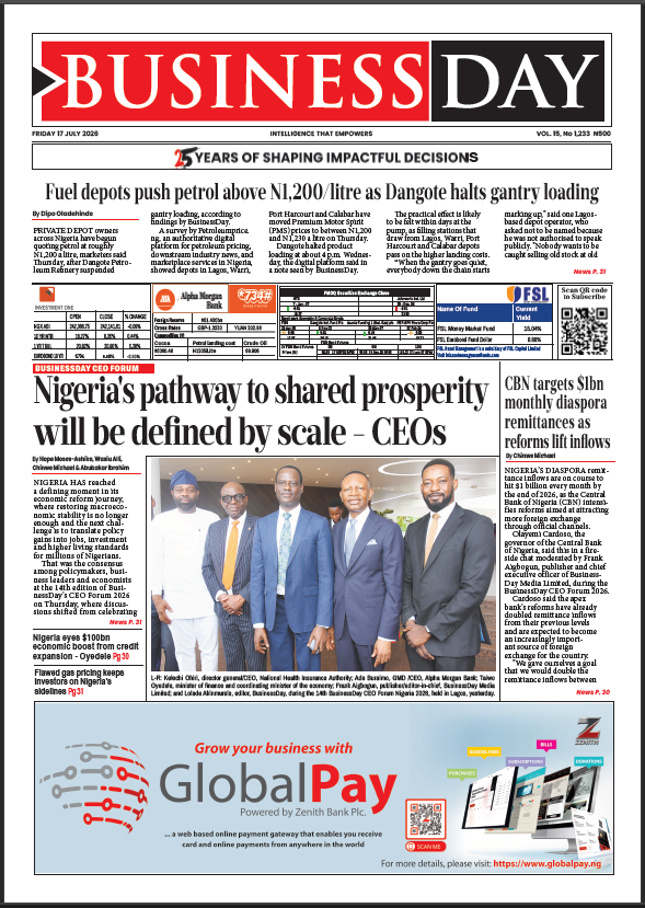 BusinessDay reports on significant developments from July 17, 2026