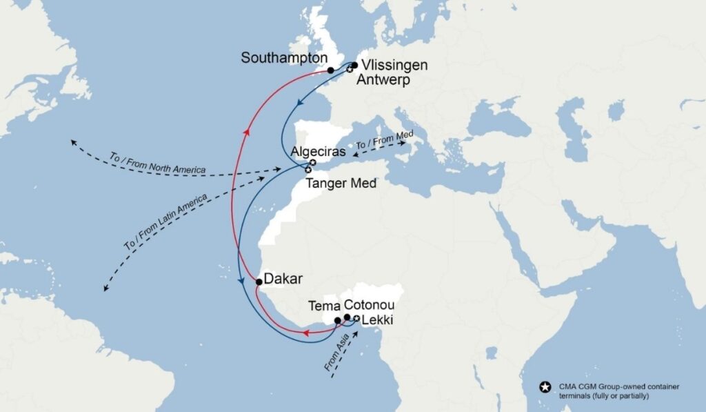 CMA CGM new shipping service to cut transit times between Northern Europe and Lagos