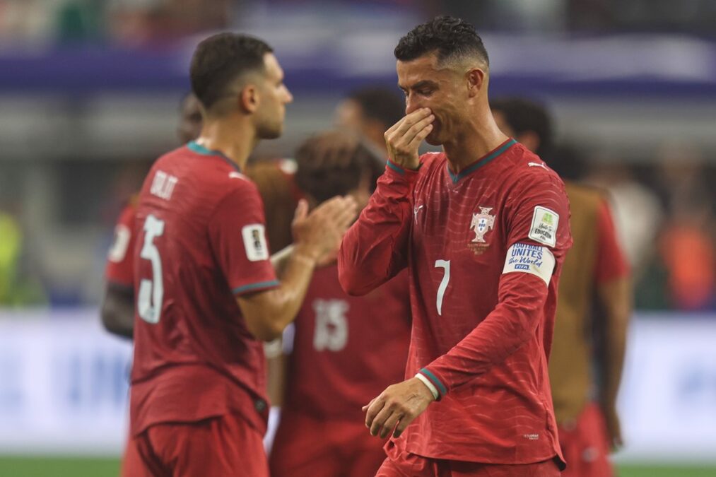 Cristiano Ronaldo crying