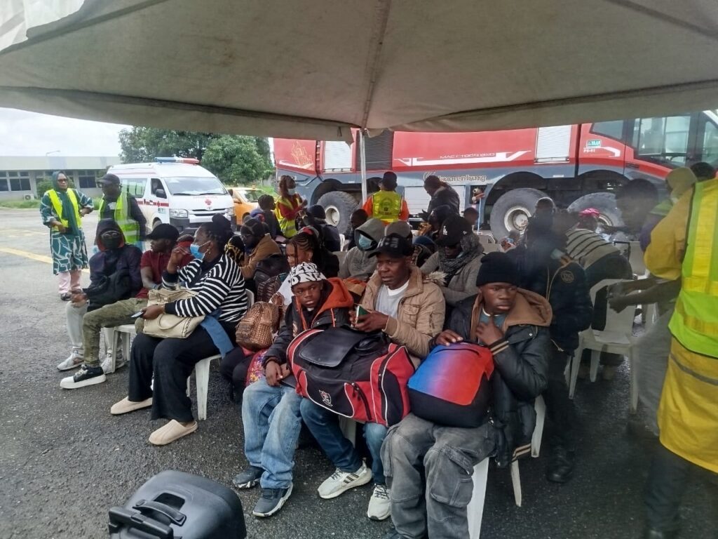 Nigerian government repatriates 593 citizens from South Africa, plans three additional flights for 700 more