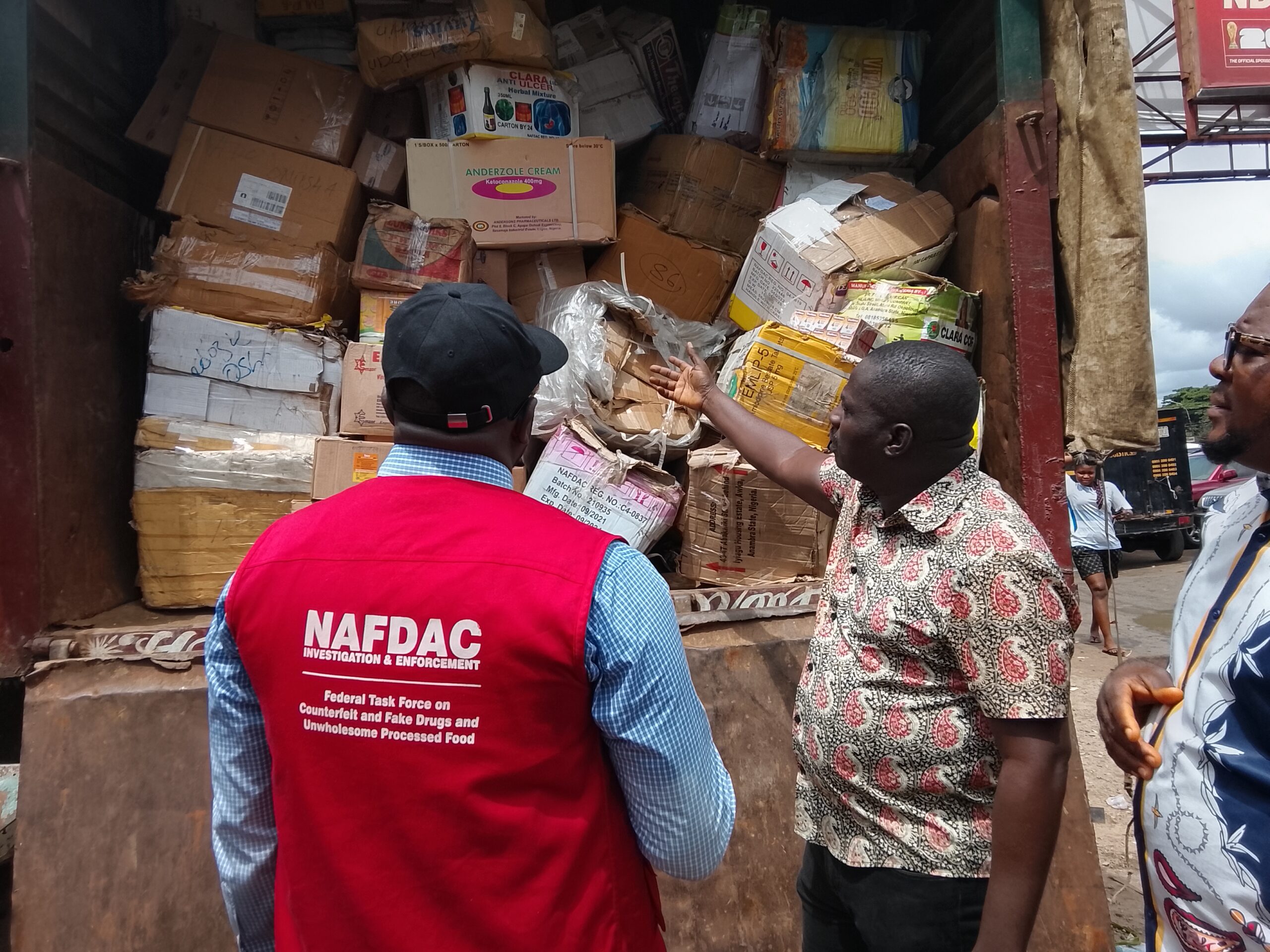 NAFDAC mops up N430m truck unwholesome drugs in Onitsha drug market