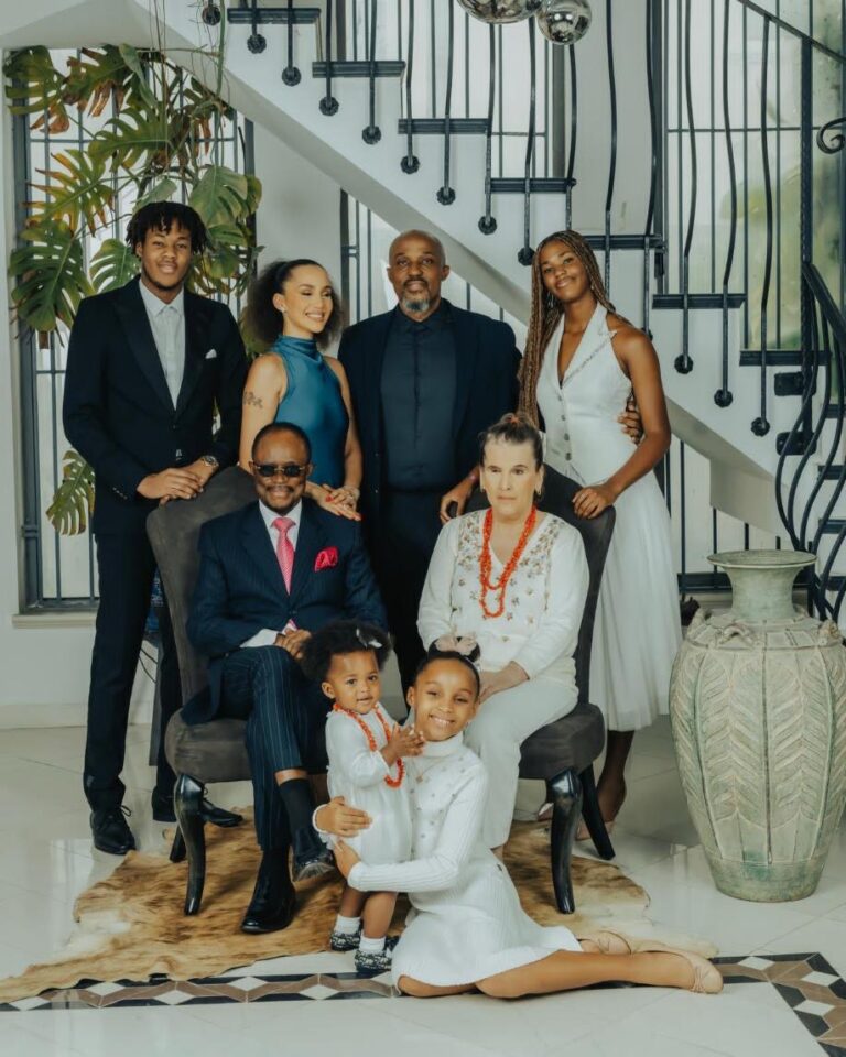 Captain August Okpe and family.