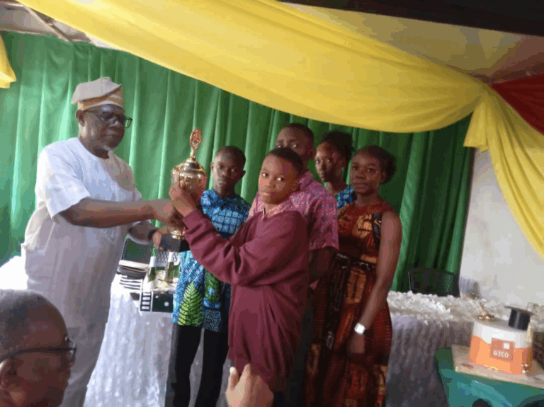 Best students and awardees at the graduation ceremony