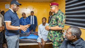 Makinde visits released Oriire pupils, teachers receiving treatment at Army Hospital