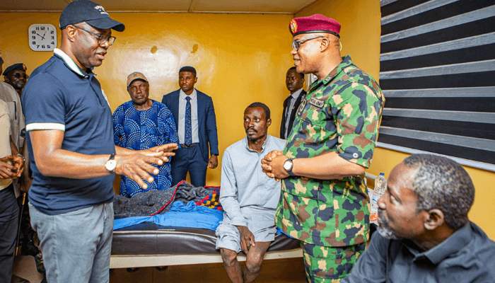 Makinde visits released Oriire pupils, teachers receiving treatment at Army Hospital