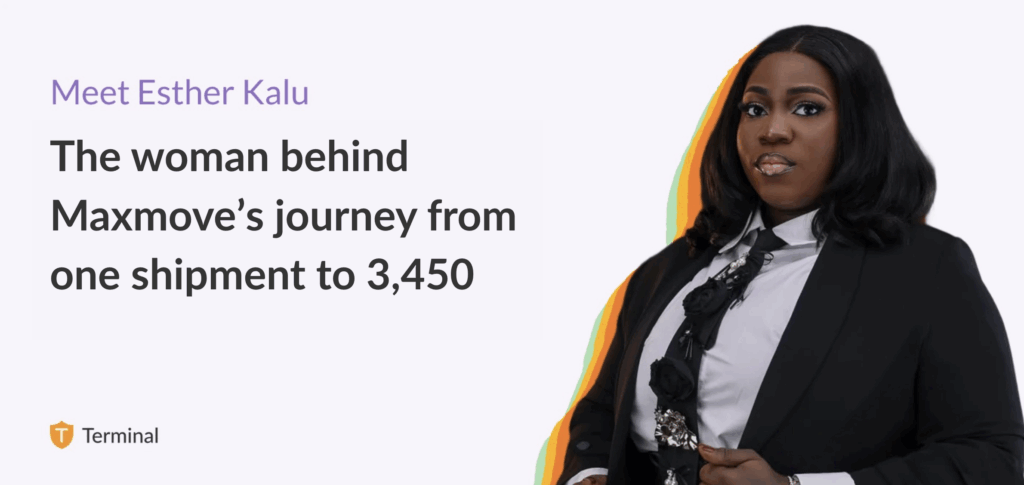 Introducing Esther Kalu, the driving force behind Maxmove's growth to 3,450 shipments
