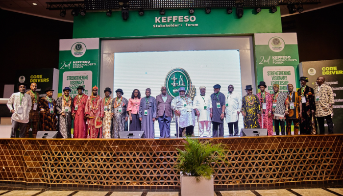 Decision-makers at the KEFFESO stakeholders forum in Yenagoa