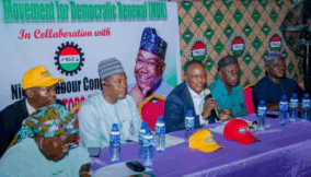 Kamaldeen Adebayo Sanni, chief of staff (3rd from l) who represents Gbenga Hashim at the occasion