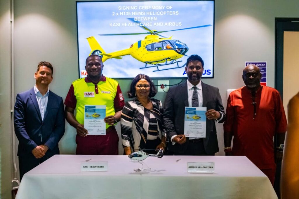 Kasi Healthcare orders 2 Airbus H135 helicopters to advance air medical capabilities in Nigeria