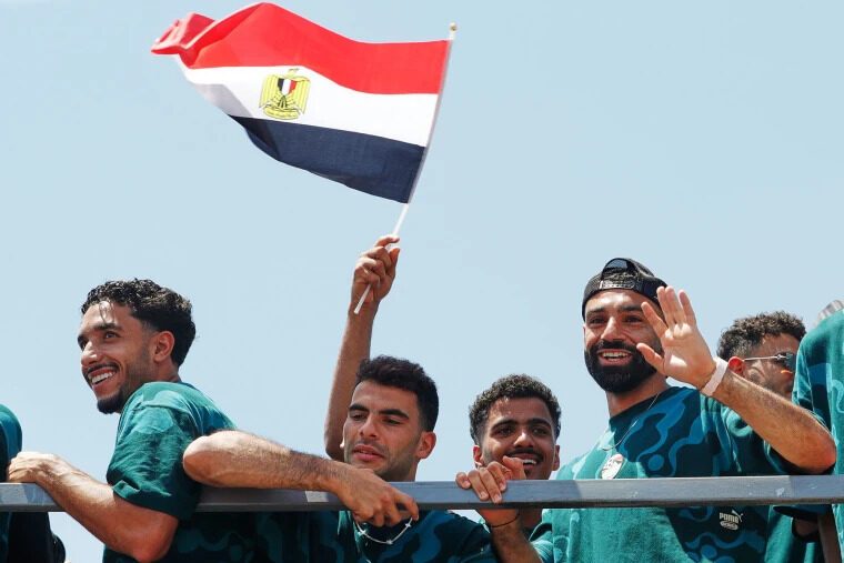 Crowds fill streets to celebrate Egypt's remarkable journey in the World Cup